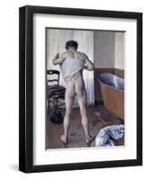 Man at His Bath-Gustave Caillebotte-Framed Giclee Print