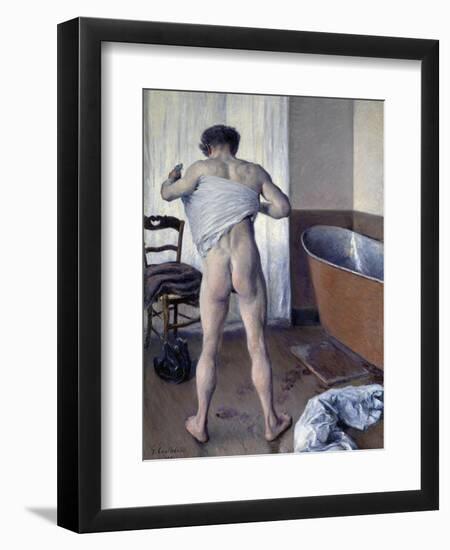 Man at His Bath-Gustave Caillebotte-Framed Giclee Print