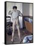 Man at His Bath-Gustave Caillebotte-Framed Stretched Canvas