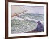 Man at the Helm, Portrait of Signac, 1892-Theo van Rysselberghe-Framed Giclee Print