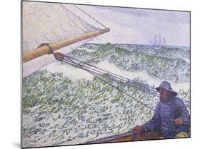 Man at the Helm, Portrait of Signac, 1892-Theo van Rysselberghe-Mounted Giclee Print