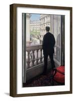 Man at the Window. 1875-Gustave Caillebotte-Framed Giclee Print