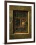 Man at the window-Samuel van Hoogstraten-Framed Giclee Print