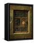 Man at the window-Samuel van Hoogstraten-Framed Stretched Canvas