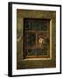 Man at the window-Samuel van Hoogstraten-Framed Giclee Print