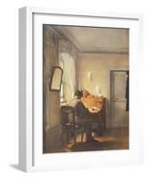 Man at Writing Desk-Georg Friedrich Kersting-Framed Collectable Print