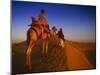 Man Atop Camel, Thar Desert, Rajasthan, India-Peter Adams-Mounted Premium Photographic Print