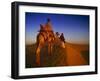 Man Atop Camel, Thar Desert, Rajasthan, India-Peter Adams-Framed Photographic Print