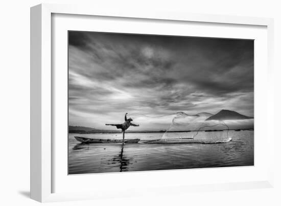 Man Behind the Nets-Arief Siswandhono-Framed Photographic Print