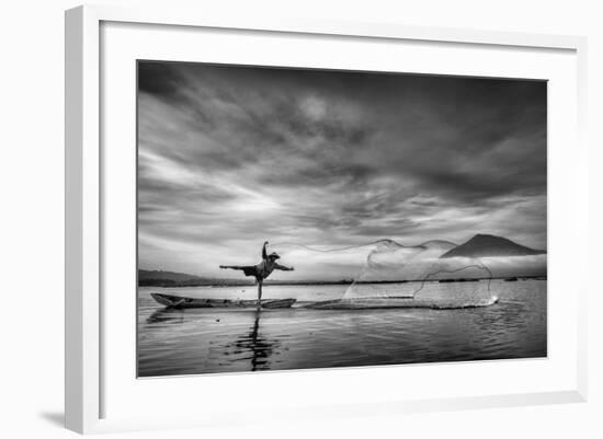 Man Behind the Nets-Arief Siswandhono-Framed Photographic Print