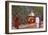 Man Being Carried on a Sedan Chair, Hong Kong, 20th Century-null-Framed Giclee Print