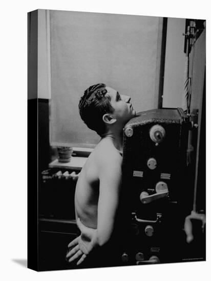 Man Being Given Chest X-Ray at Chelsea Chest Clinic-Cornell Capa-Stretched Canvas