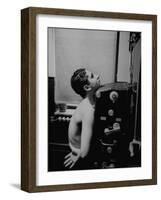 Man Being Given Chest X-Ray at Chelsea Chest Clinic-Cornell Capa-Framed Photographic Print