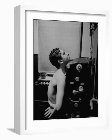 Man Being Given Chest X-Ray at Chelsea Chest Clinic-Cornell Capa-Framed Photographic Print
