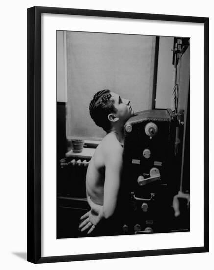 Man Being Given Chest X-Ray at Chelsea Chest Clinic-Cornell Capa-Framed Photographic Print