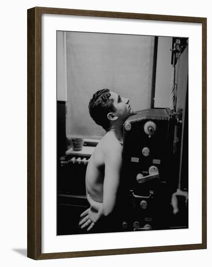 Man Being Given Chest X-Ray at Chelsea Chest Clinic-Cornell Capa-Framed Photographic Print