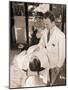 Man Being Shaved by Barber-Philip Gendreau-Mounted Photographic Print