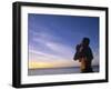 Man Blowing Inro a Seashell, Samoa-Neil Farrin-Framed Photographic Print