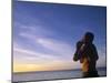 Man Blowing Inro a Seashell, Samoa-Neil Farrin-Mounted Photographic Print