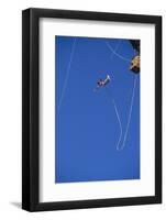 Man Bungee Jumping from a Hot Air Balloon-DLILLC-Framed Photographic Print