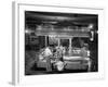 Man Buying Snacks at the Movie Concession Stand-Peter Stackpole-Framed Photographic Print