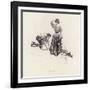 Man Caddying for a Woman on the Golf Course (Litho)-Harrison Fisher-Framed Giclee Print