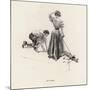 Man Caddying for a Woman on the Golf Course (Litho)-Harrison Fisher-Mounted Giclee Print