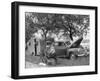 Man Camping Alongside Highway 30-Allan Grant-Framed Photographic Print