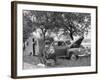 Man Camping Alongside Highway 30-Allan Grant-Framed Photographic Print