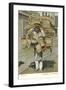 Man Carrying Chairs, Mexico-null-Framed Art Print