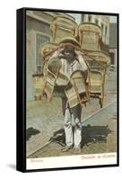 Man Carrying Chairs, Mexico-null-Framed Stretched Canvas