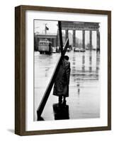 Man Carrying Cross, Berlin, October 1961-Toni Frissell-Framed Photo