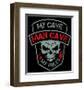 Man Cave-Biker Patch-SM Design-Framed Art Print