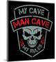 Man Cave-Biker Patch-SM Design-Mounted Art Print