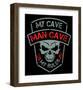 Man Cave-Biker Patch-SM Design-Framed Art Print