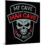 Man Cave-Biker Patch-SM Design-Mounted Art Print