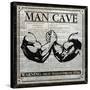 Man Cave (Black and White)-Piper Ballantyne-Stretched Canvas