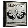 Man Cave (Black and White)-Piper Ballantyne-Stretched Canvas