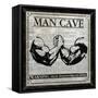 Man Cave (Black and White)-Piper Ballantyne-Framed Stretched Canvas