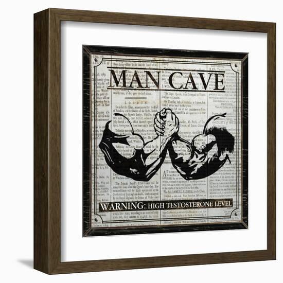 Man Cave (Black and White)-Piper Ballantyne-Framed Art Print