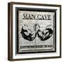 Man Cave (Black and White)-Piper Ballantyne-Framed Art Print