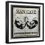 Man Cave (Black and White)-Piper Ballantyne-Framed Art Print