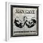 Man Cave (Black and White)-Piper Ballantyne-Framed Art Print