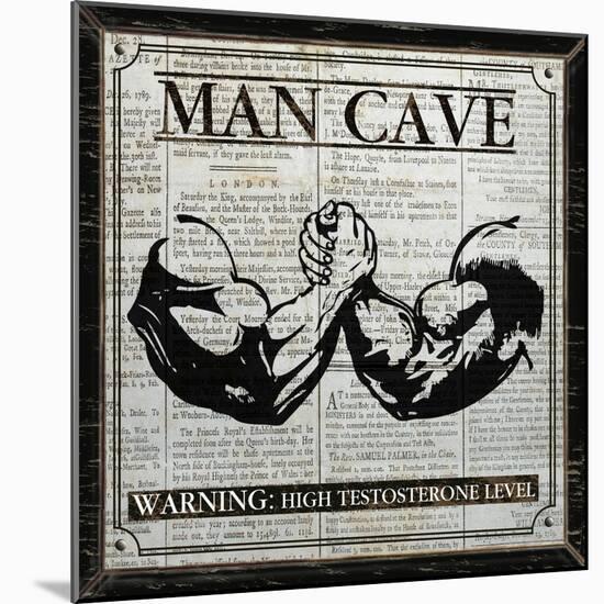 Man Cave (Black and White)-Piper Ballantyne-Mounted Art Print