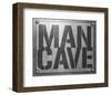 Man Cave Entry Plaque-SM Design-Framed Art Print