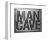 Man Cave Entry Plaque-SM Design-Framed Art Print