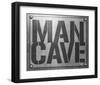 Man Cave Entry Plaque-SM Design-Framed Art Print