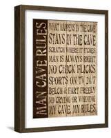 Man Cave Rules-N. Harbick-Framed Art Print