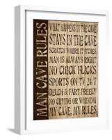 Man Cave Rules-N. Harbick-Framed Art Print