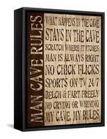 Man Cave Rules-N. Harbick-Framed Stretched Canvas